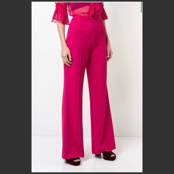 Alice + Olivia Pants - Alice + Olivia Womens Jalisa High Waisted Flare Trouser Pant